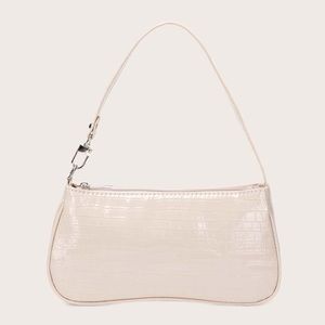 Cream Baguette Purse